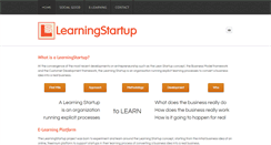 Desktop Screenshot of learningstartup.org